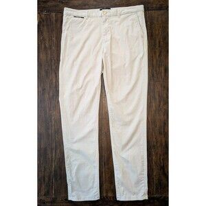 Scotch & Soda Mott Chinos Mens 33x32 Slim Fit Beige Khaki Pants Amsterdam Coutur